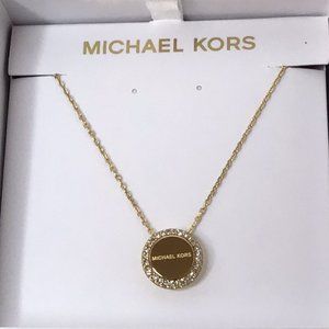 NWT - Michael Kors Women's Gold Pendant Necklace